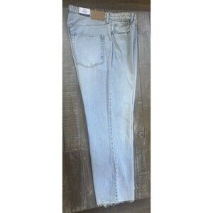 H&M Denim Jeans Women's Size 16 High Rise Light Wash Blue  & Denim NWT Wide Fit
